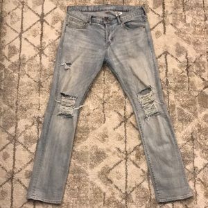 Light Wash Distressed Jeans